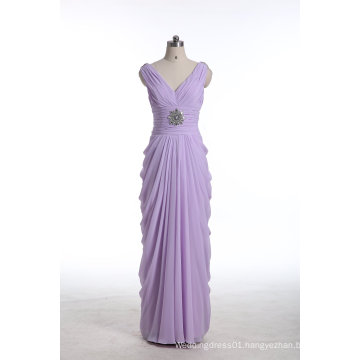 Rich Purple Floor Length Evening Prom Dress